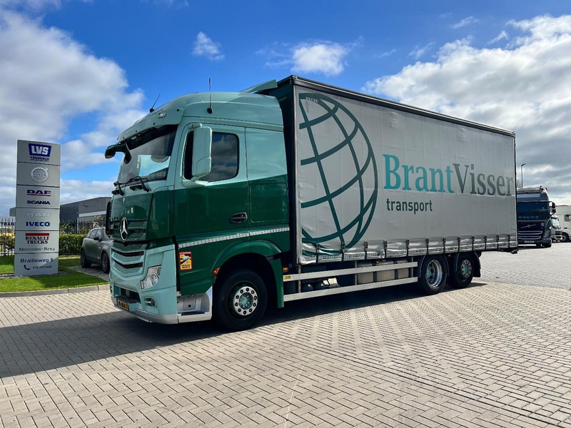 Mercedes-Benz Actros 2745 6x2 bakwagen Schuifzeilen - Тентованный грузовик: фото 1 Mercedes-Benz Actros 2745 6x2 bakwagen Schuifzeilen - Тентованный грузовик: фото 1