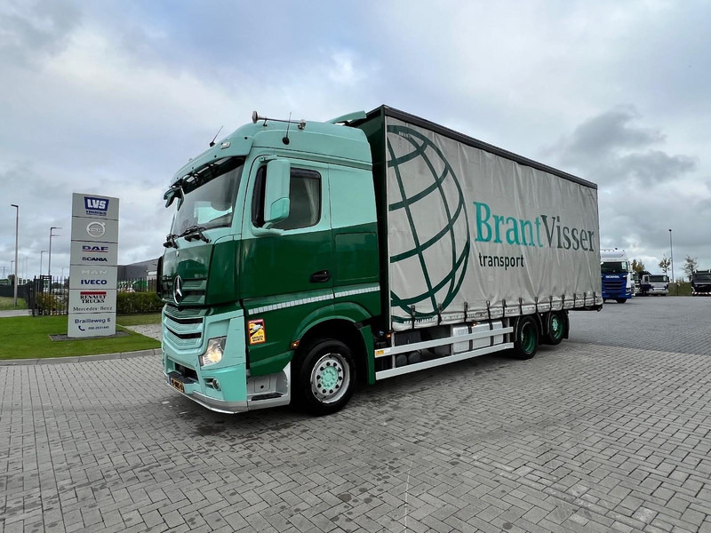 Mercedes-Benz Actros 2745 6x2 bakwagen Schuifzeilen - Тентованный грузовик: фото 1 Mercedes-Benz Actros 2745 6x2 bakwagen Schuifzeilen - Тентованный грузовик: фото 1