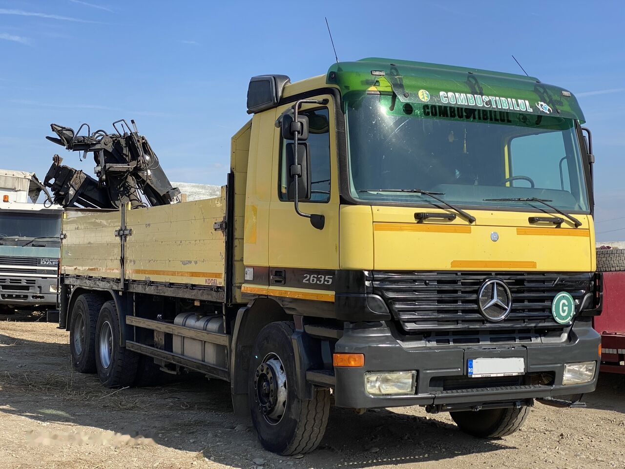 Mercedes-Benz Dropside camion Mercedes-Benz Actros MP1 V6 2635 + KRANE HIAB 17 - Автоманипулятор, Грузовик бортовой/ Платформа: фото 4 Mercedes-Benz Dropside camion Mercedes-Benz Actros MP1 V6 2635 + KRANE HIAB 17 - Автоманипулятор, Грузовик бортовой/ Платформа: фото 4