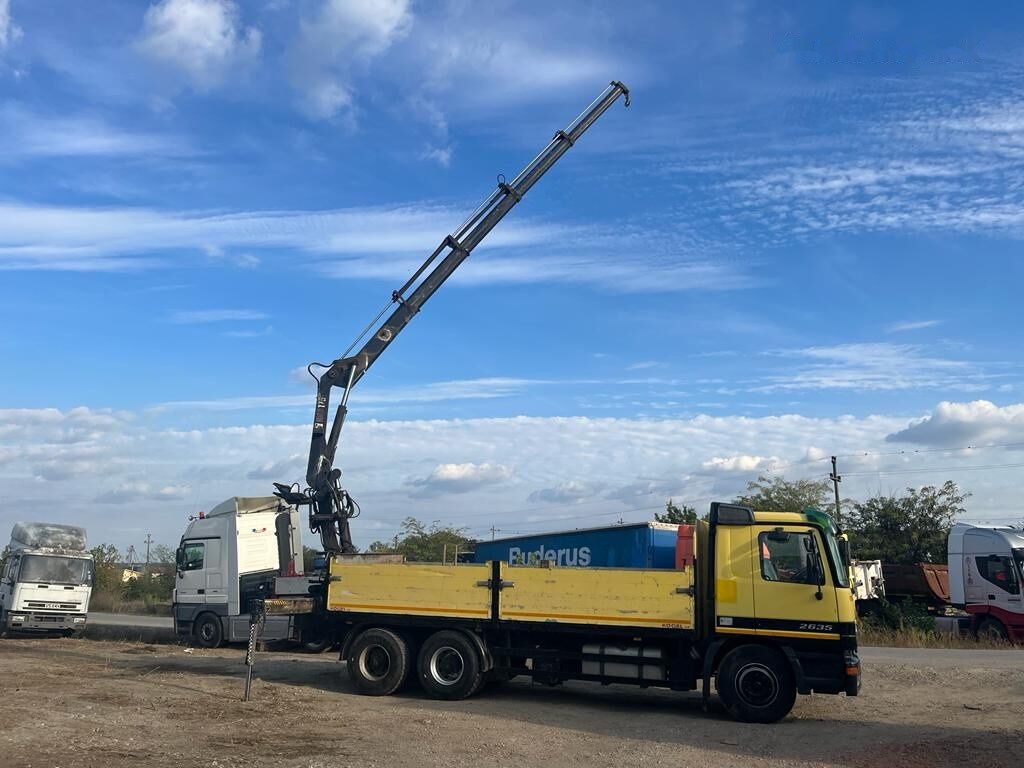 Mercedes-Benz Dropside camion Mercedes-Benz Actros MP1 V6 2635 + KRANE HIAB 17 - Автоманипулятор, Грузовик бортовой/ Платформа: фото 1 Mercedes-Benz Dropside camion Mercedes-Benz Actros MP1 V6 2635 + KRANE HIAB 17 - Автоманипулятор, Грузовик бортовой/ Платформа: фото 1