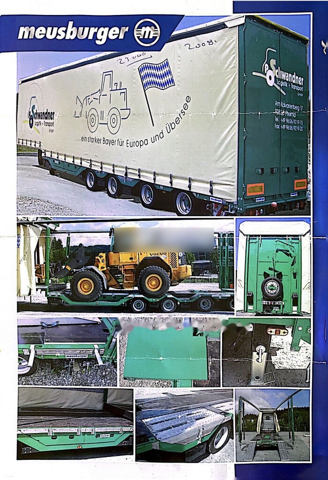 Meusburger Typ: MPG-4 - trailer combine / tractoare / vole - axe viratoare - Низкорамный полуприцеп: фото 5 Meusburger Typ: MPG-4 - trailer combine / tractoare / vole - axe viratoare - Низкорамный полуприцеп: фото 5