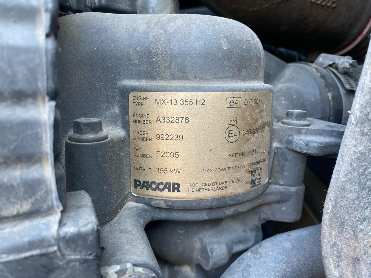 Daf MX-13 355H2 - Двигатель: фото 1 Daf MX-13 355H2 - Двигатель: фото 1