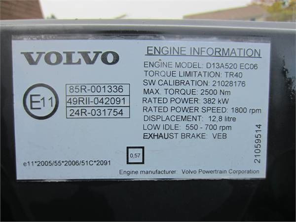 Volvo D13A520 EC06 Volvo FH, FMX - Двигатель для Грузовиков: фото 3 Volvo D13A520 EC06 Volvo FH, FMX - Двигатель для Грузовиков: фото 3