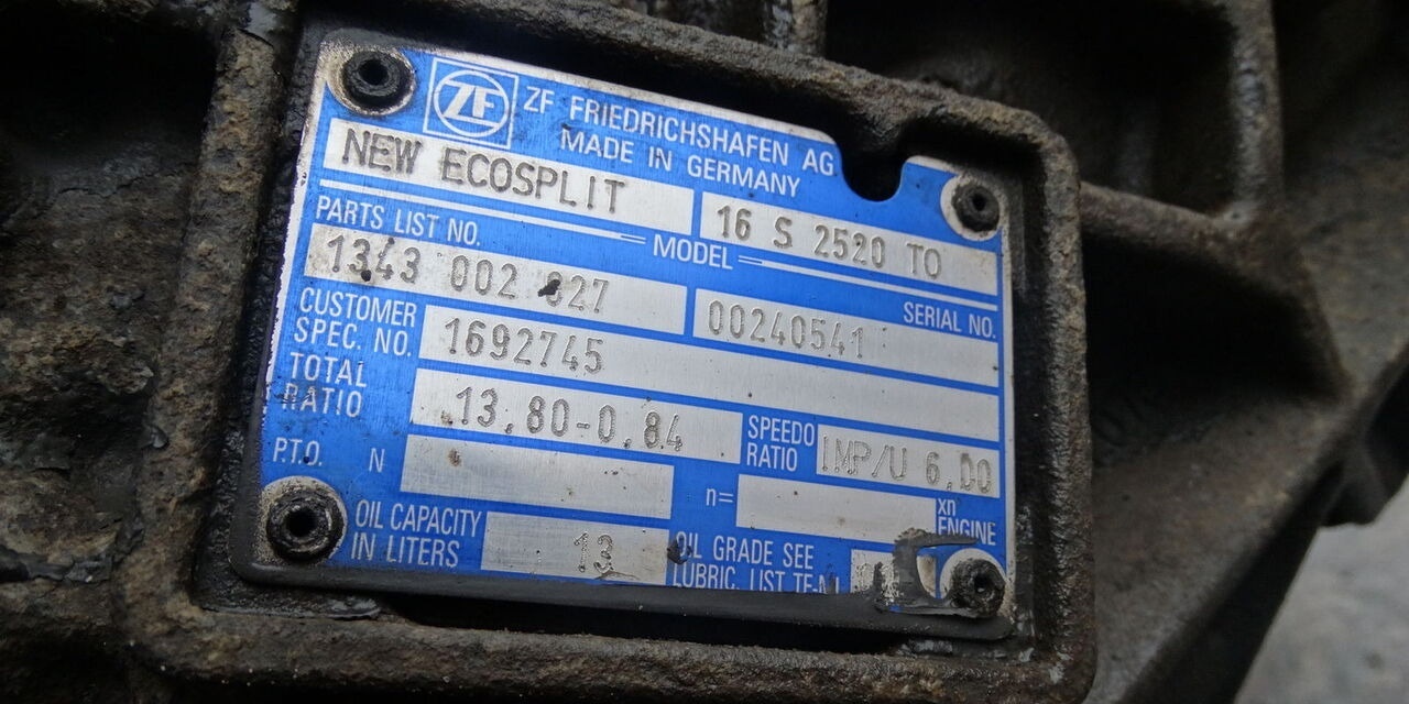ZF 16S2520 TO Renault - Коробка передач для Грузовиков: фото 2 ZF 16S2520 TO Renault - Коробка передач для Грузовиков: фото 2