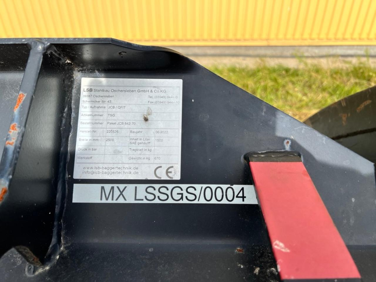 JCB LSB SCHWERGUTSCHAUFEL JCB Q-FIT - Ковш: фото 4 JCB LSB SCHWERGUTSCHAUFEL JCB Q-FIT - Ковш: фото 4