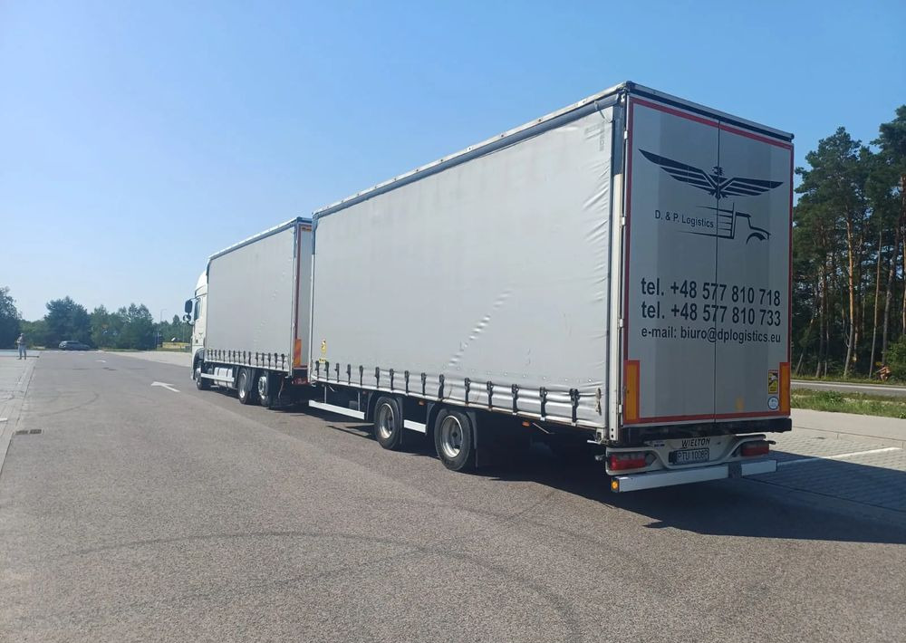 DAF XF 480 SUPER SPACE CAB / ZESTAW TANDEM PRZEJAZDOWY 120 M3 / SSC / ACC /EURO 6 - Тентованный грузовик: фото 3 DAF XF 480 SUPER SPACE CAB / ZESTAW TANDEM PRZEJAZDOWY 120 M3 / SSC / ACC /EURO 6 - Тентованный грузовик: фото 3