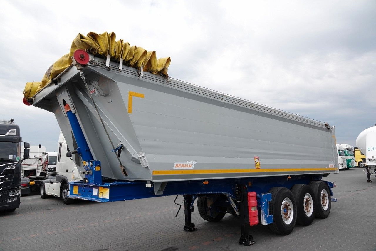 Benalu WYWROTKA / 26 m3 / ALUMINIOWA / OŚ PODNOSZONA / - Самосвальный полуприцеп: фото 3 Benalu WYWROTKA / 26 m3 / ALUMINIOWA / OŚ PODNOSZONA / - Самосвальный полуприцеп: фото 3