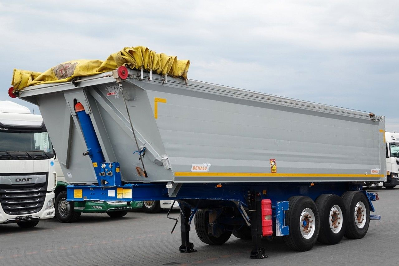 Benalu WYWROTKA / 26 m3 / ALUMINIOWA / OŚ PODNOSZONA / - Самосвальный полуприцеп: фото 2 Benalu WYWROTKA / 26 m3 / ALUMINIOWA / OŚ PODNOSZONA / - Самосвальный полуприцеп: фото 2
