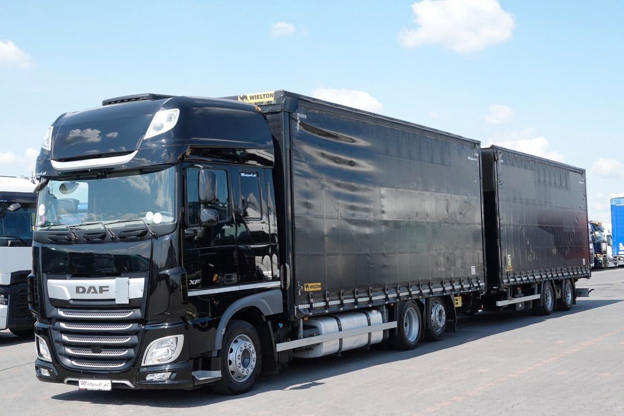 DAF XF 480 / ZESTAW TANDEM / 120 M3 / PRZEJAZDOWY / - Тентованный грузовик: фото 3 DAF XF 480 / ZESTAW TANDEM / 120 M3 / PRZEJAZDOWY / - Тентованный грузовик: фото 3
