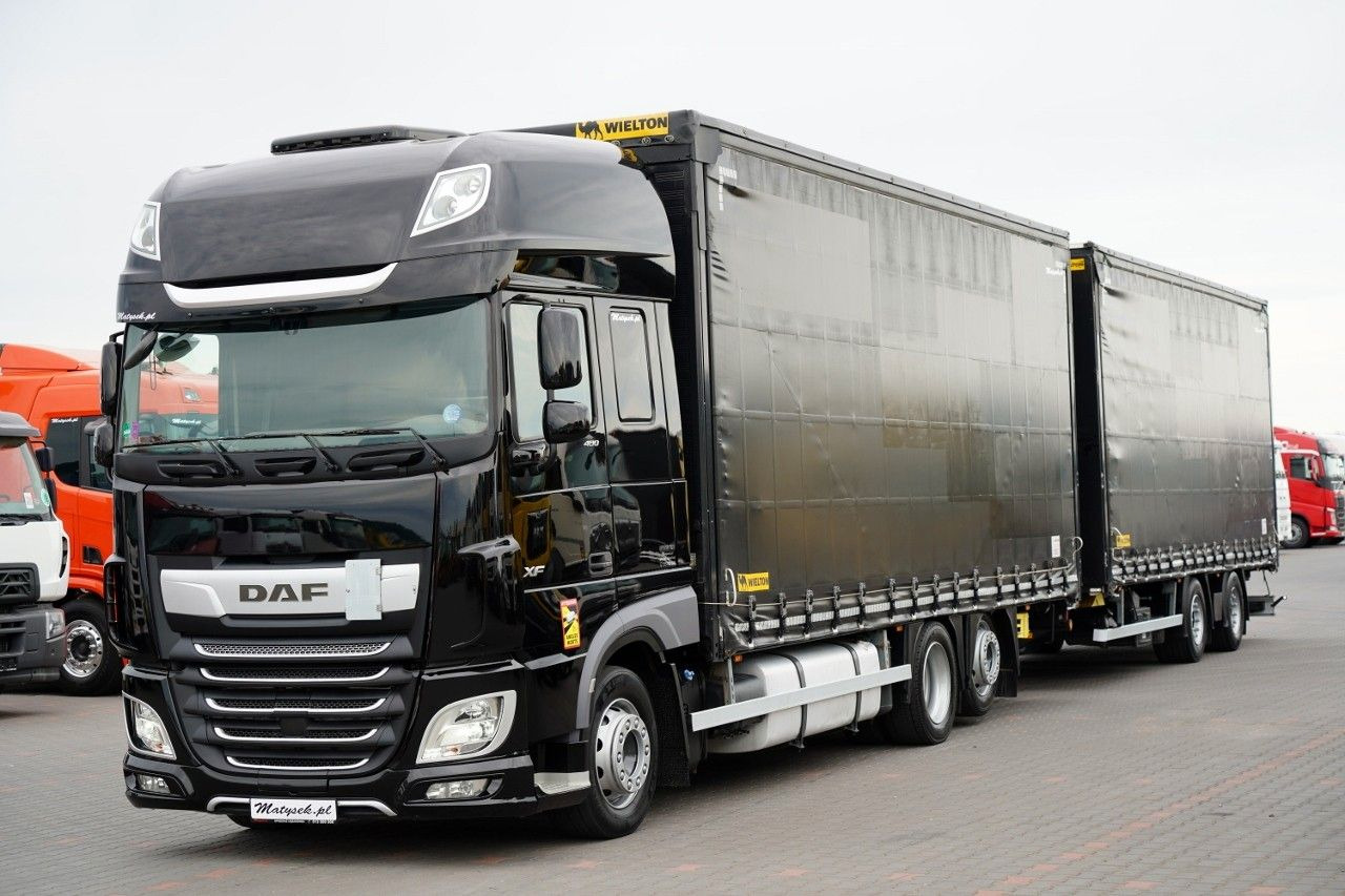 DAF XF 480 / ZESTAW TANDEM / 120 M3 / PRZEJAZDOWY / - Тентованный грузовик: фото 2 DAF XF 480 / ZESTAW TANDEM / 120 M3 / PRZEJAZDOWY / - Тентованный грузовик: фото 2