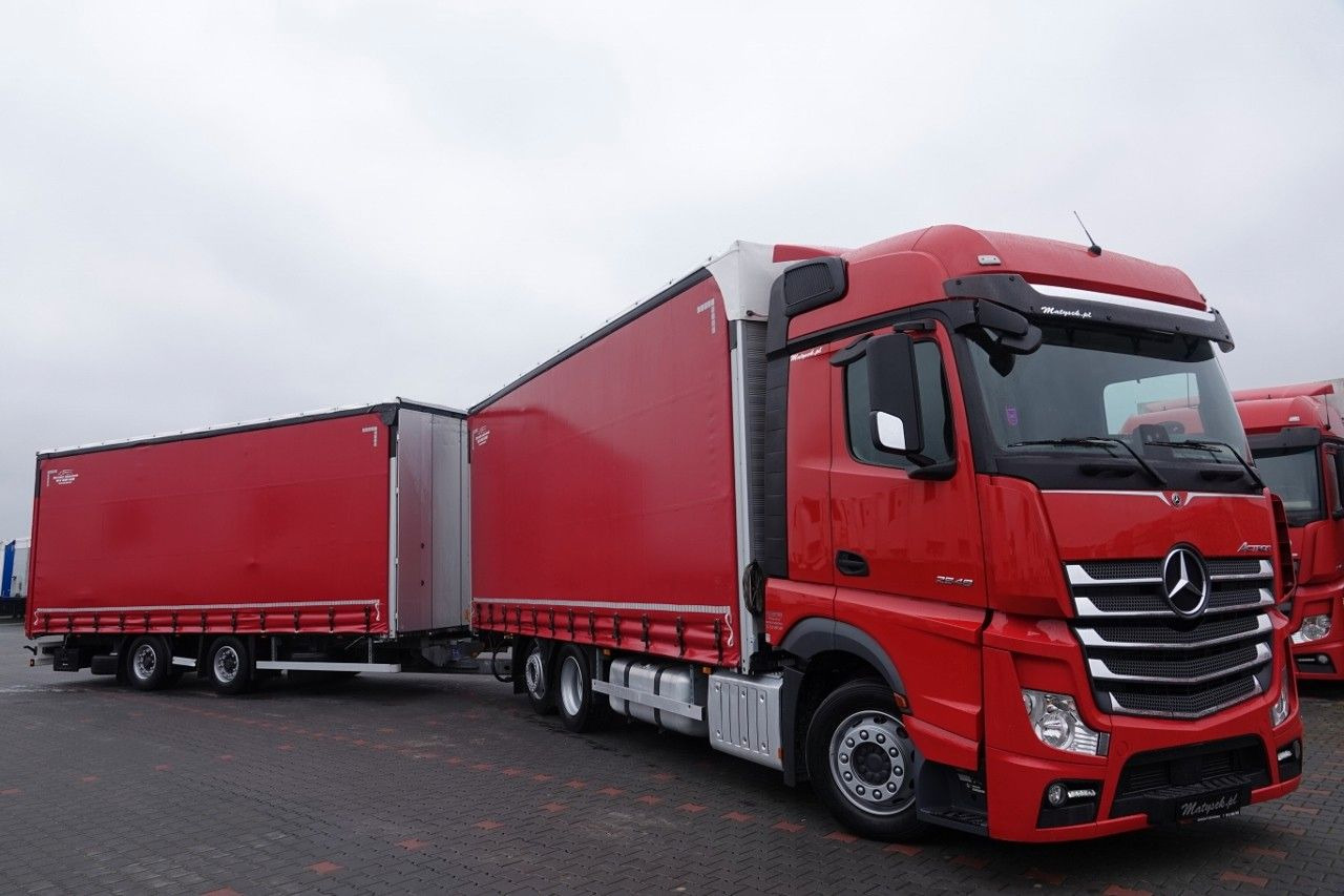 Mercedes-Benz ACTROS 2548 / ZESTAW TANDEM 120 M3 / PRZEJAZDOWY - Тентованный грузовик: фото 4 Mercedes-Benz ACTROS 2548 / ZESTAW TANDEM 120 M3 / PRZEJAZDOWY - Тентованный грузовик: фото 4