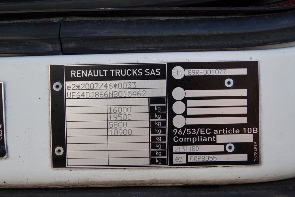 Renault D 250 / CHŁODNIA - 6,7 m / THERMO KING T 600R / Renault D 250 / CHŁODNIA - 6,7 m / THERMO KING T 600R / в лизинг Renault D 250 / CHŁODNIA - 6,7 m / THERMO KING T 600R / Renault D 250 / CHŁODNIA - 6,7 m / THERMO KING T 600R /: фото 16