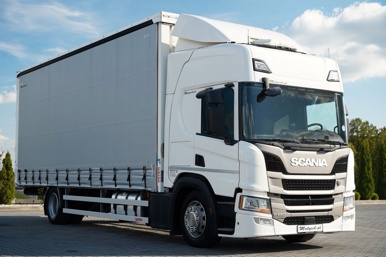 Scania SCANIA P 280 / SOLÓWKA / 4X2 / MEGA / I-PARK CO - Тентованный грузовик: фото 1 Scania SCANIA P 280 / SOLÓWKA / 4X2 / MEGA / I-PARK CO - Тентованный грузовик: фото 1
