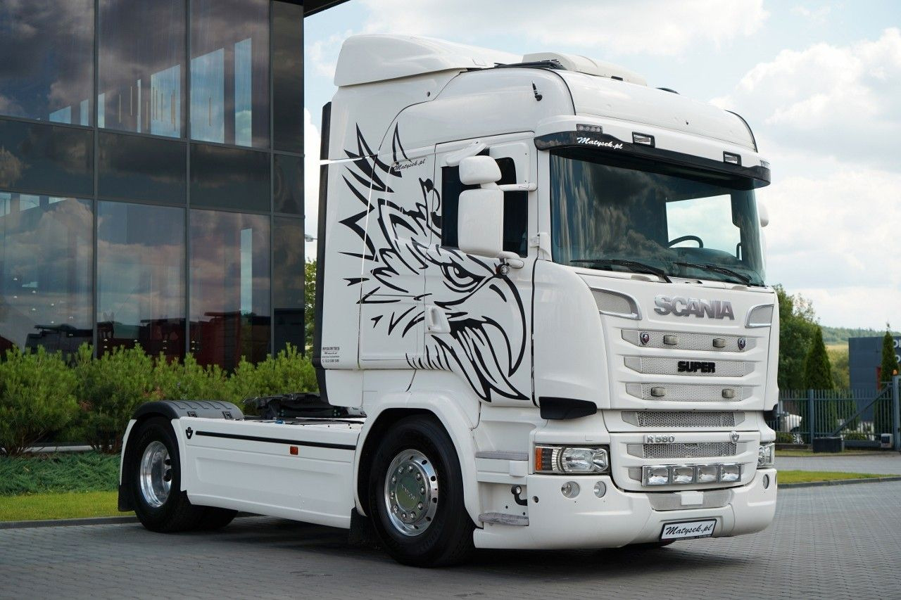 Scania R 580 / V8 / RETARDER / CAŁA NA PODUSZKACH - Тягач: фото 1 Scania R 580 / V8 / RETARDER / CAŁA NA PODUSZKACH - Тягач: фото 1