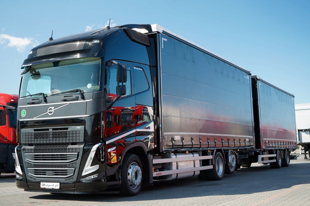 Volvo FH 500 / I-SAVE / XL / ZESTAW TANDEM PRZEJAZDOWY - Тентованный грузовик: фото 2 Volvo FH 500 / I-SAVE / XL / ZESTAW TANDEM PRZEJAZDOWY - Тентованный грузовик: фото 2
