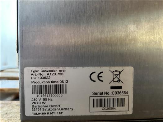 Bartscher A120 Convection oven - Хлебопекарное оборудование: фото 4 Bartscher A120 Convection oven - Хлебопекарное оборудование: фото 4
