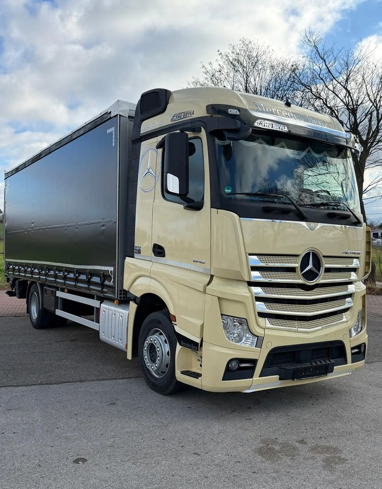 Mercedes-Benz ACTROS 1846 / FIRANKA / WINDA / 18 EUROPALET / AUTOMAT / Z NIEMIEC / 2019 / PRZEBIEG 370 TYŚ KM - Тентованный грузовик: фото 1 Mercedes-Benz ACTROS 1846 / FIRANKA / WINDA / 18 EUROPALET / AUTOMAT / Z NIEMIEC / 2019 / PRZEBIEG 370 TYŚ KM - Тентованный грузовик: фото 1