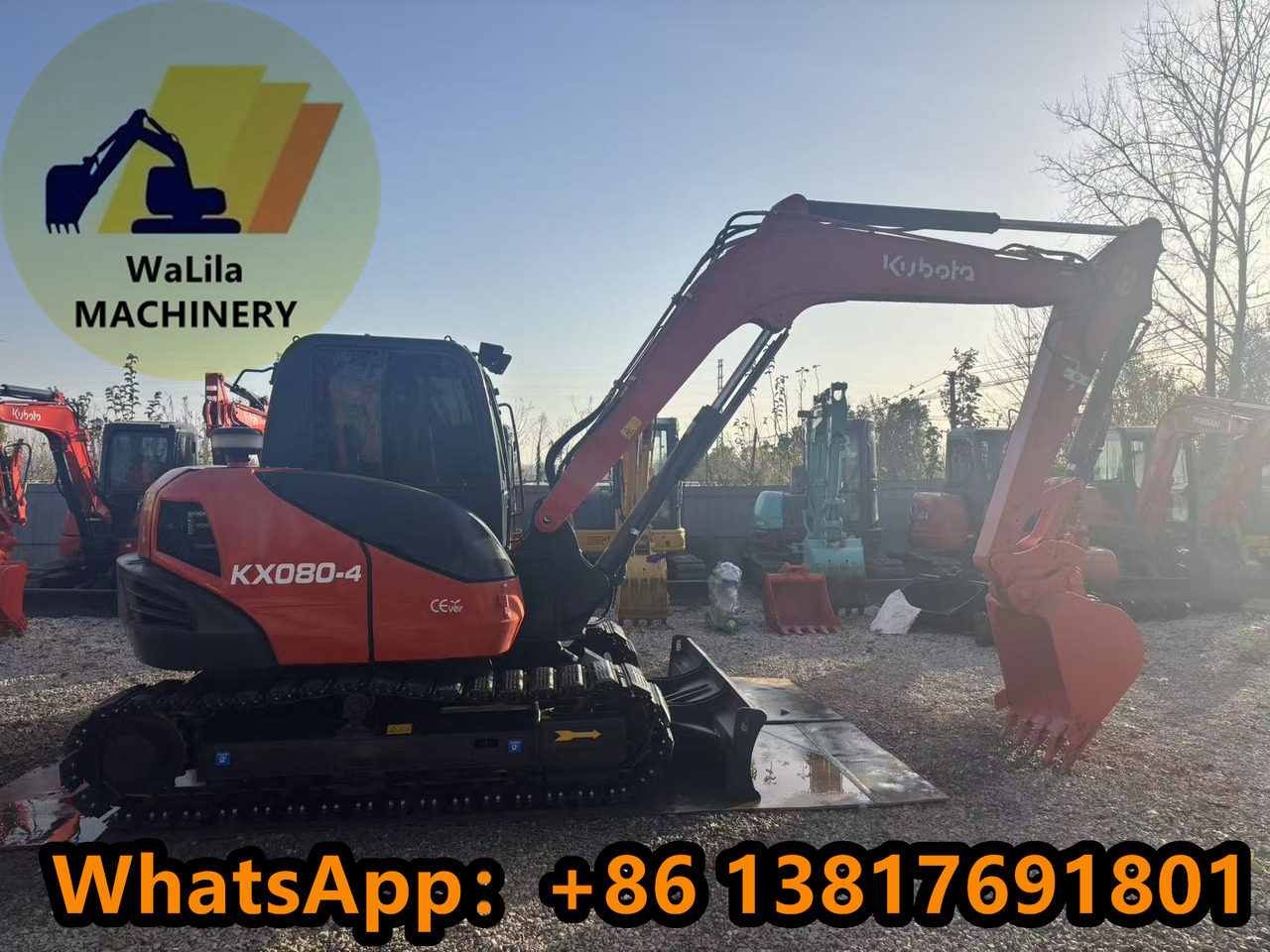 KUBOTA KX080-4 - Мини-экскаватор: фото 1 KUBOTA KX080-4 - Мини-экскаватор: фото 1