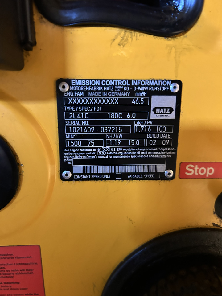 Двигатель для Другой техники Hatz 2L41C 1500RPM: фото 7
