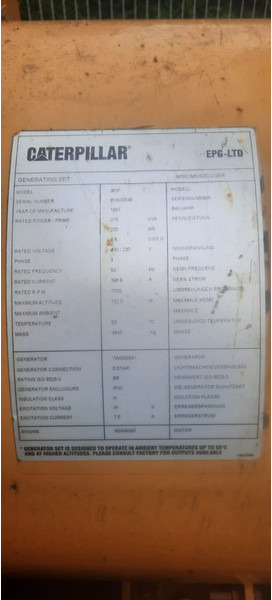 Электрогенератор Caterpillar SR 4 Stromaggregat: фото 6