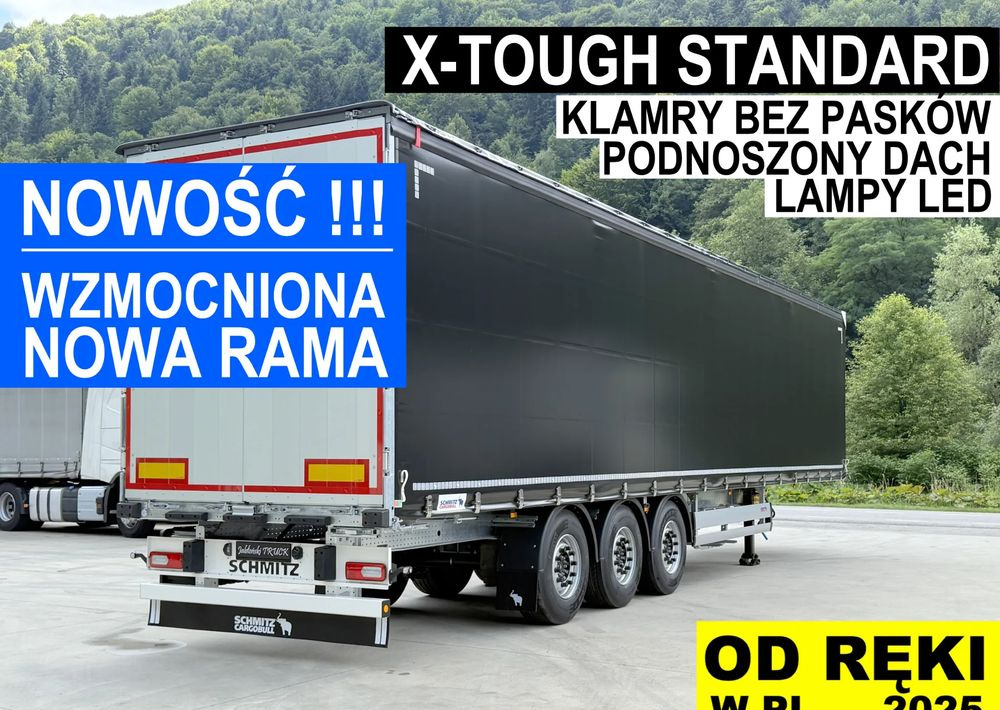 Новый Тентованный полуприцеп Schmitz Cargobull X-TOUGH - WZMACNIANA RAMA: фото 1