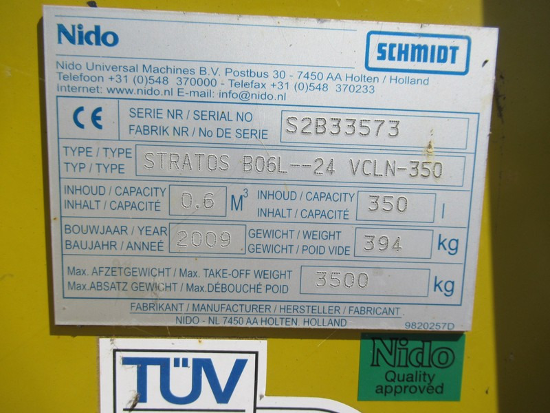 NIDO Stratos B06L-24 VCLN-350 Hydro zoutstrooier 0,6m3 + 350L - Оборудование для клининга: фото 3 NIDO Stratos B06L-24 VCLN-350 Hydro zoutstrooier 0,6m3 + 350L - Оборудование для клининга: фото 3