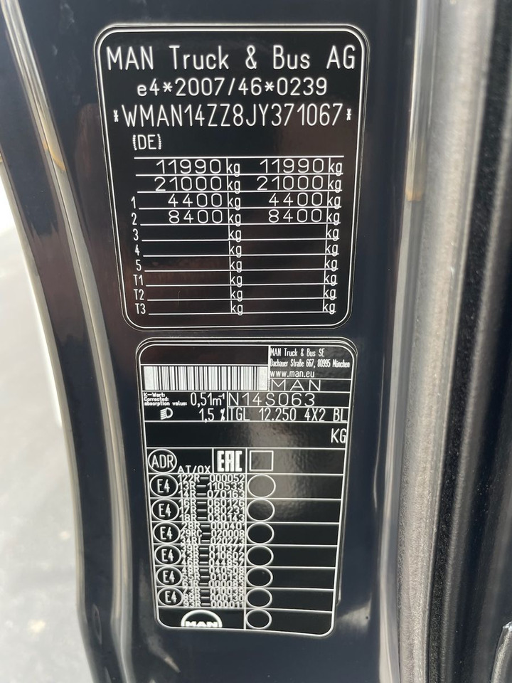 MAN TGL 12.250 4x2 BL Koffer/LBW/PALFINGER/AC/EU6c в лизинг MAN TGL 12.250 4x2 BL Koffer/LBW/PALFINGER/AC/EU6c: фото 15