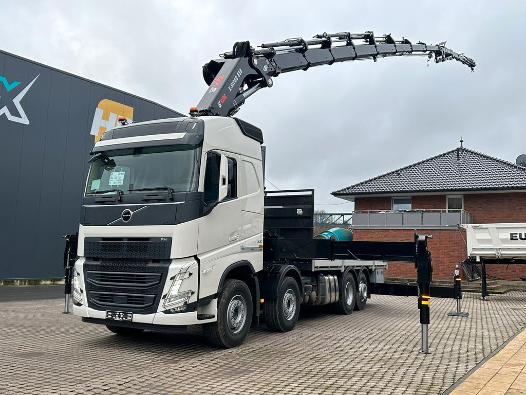 Volvo FH500 8X4 Kran HIAB X-HiPro858E-8 & Jib150x-6 - Автоманипулятор, Грузовик бортовой/ Платформа: фото 4 Volvo FH500 8X4 Kran HIAB X-HiPro858E-8 & Jib150x-6 - Автоманипулятор, Грузовик бортовой/ Платформа: фото 4