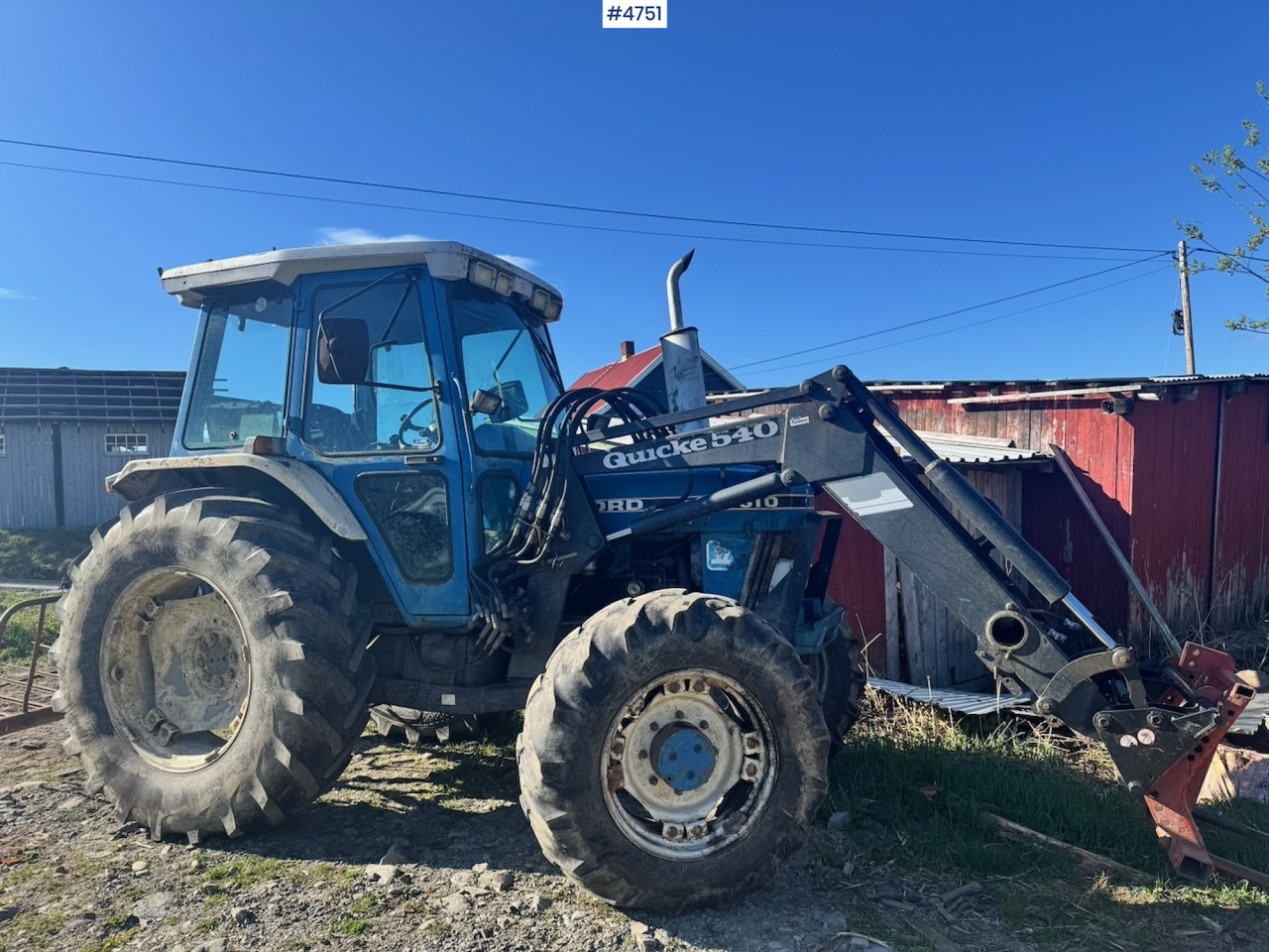 1987 Ford 6610 4x4 w/ Front loader. - Трактор: фото 1 1987 Ford 6610 4x4 w/ Front loader. - Трактор: фото 1