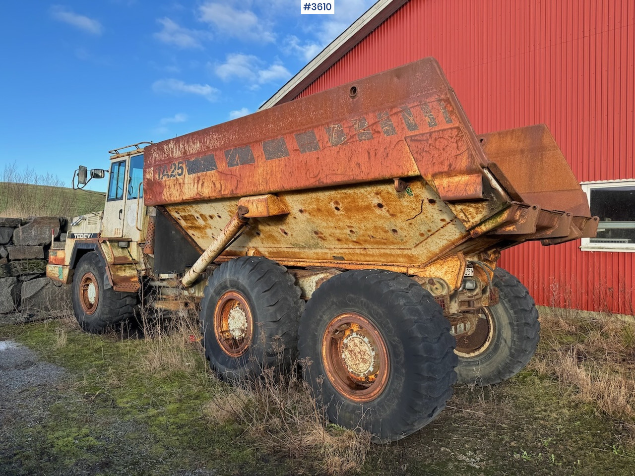 1999 Terex TA25 Dumper m/ lite timer. - Сочленённый самосвал: фото 4 1999 Terex TA25 Dumper m/ lite timer. - Сочленённый самосвал: фото 4