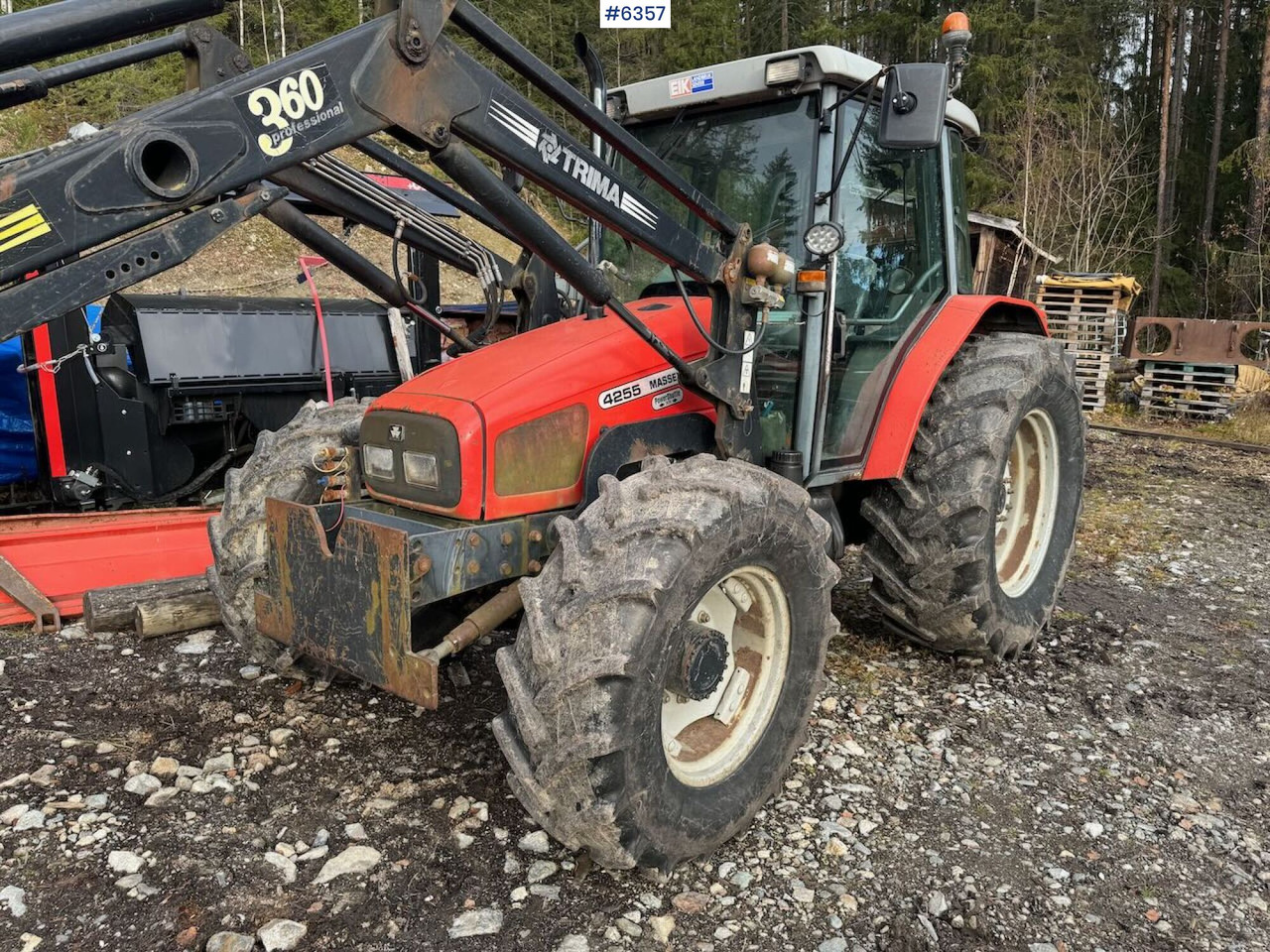 2000 Massey Ferguson 4255 m/ frontlaster - Трактор: фото 3 2000 Massey Ferguson 4255 m/ frontlaster - Трактор: фото 3