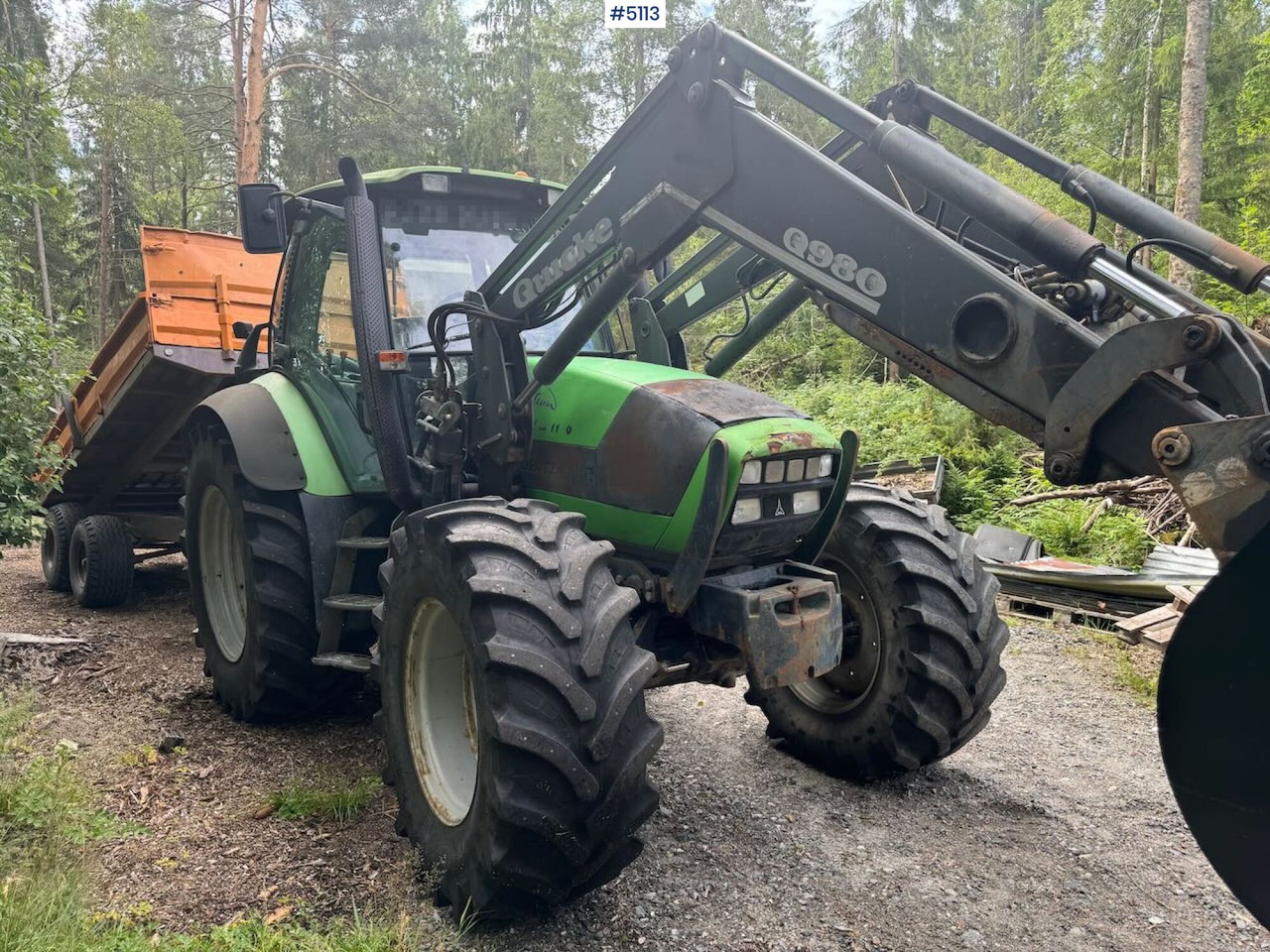 2004 Deutz-Fahr Agrotron TTV 1130 w/ front loader - Трактор: фото 1 2004 Deutz-Fahr Agrotron TTV 1130 w/ front loader - Трактор: фото 1
