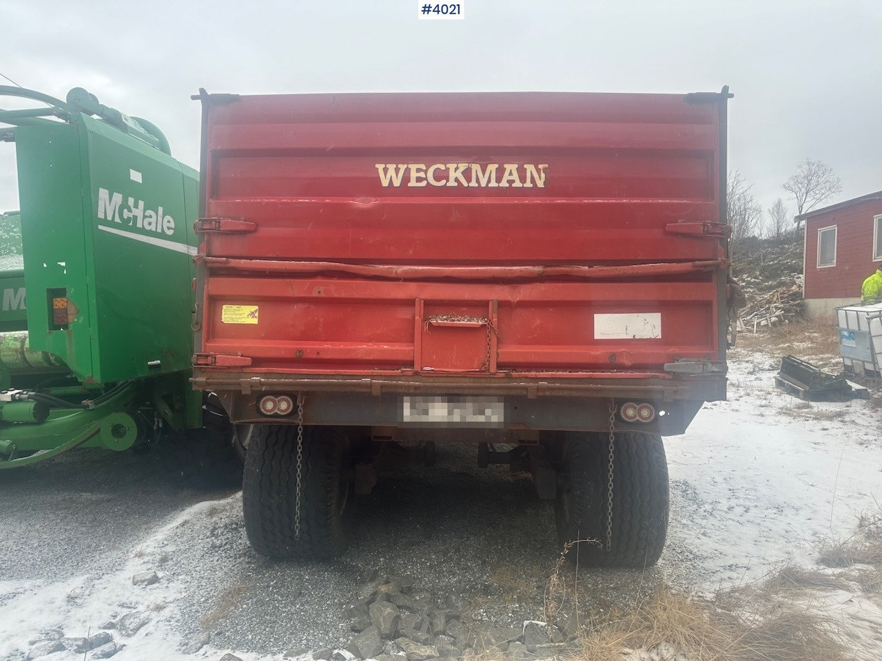2006 Weckman WS120 traktorhenger m/ rundballegrinder og toppkarmer. - Сельскохозяйственный прицеп: фото 4 2006 Weckman WS120 traktorhenger m/ rundballegrinder og toppkarmer. - Сельскохозяйственный прицеп: фото 4