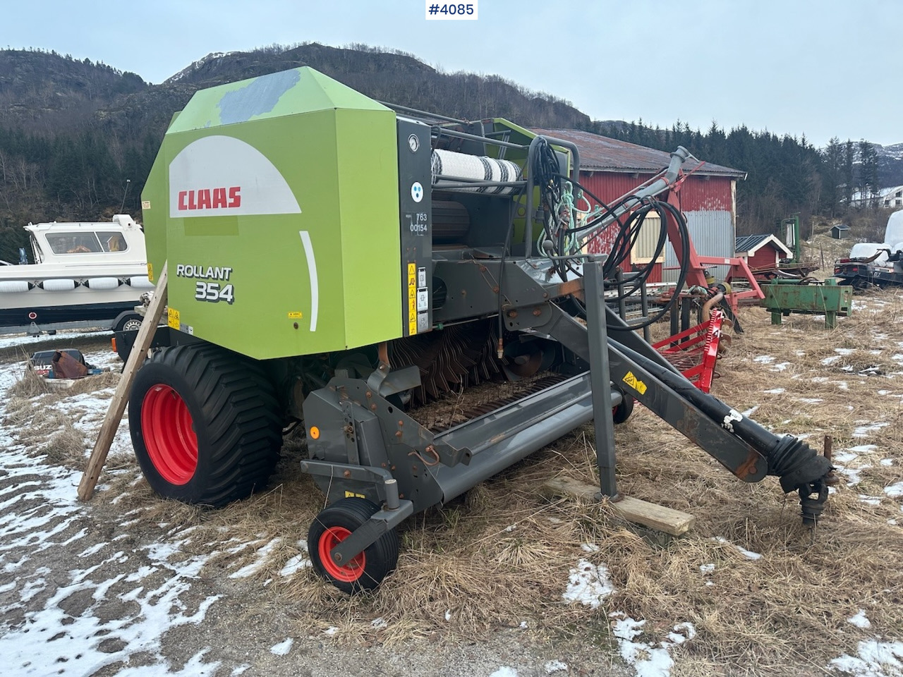 2008 Claas Rollant 354 Rotocut round baler. small repair object - Техника для сенозаготовки: фото 1 2008 Claas Rollant 354 Rotocut round baler. small repair object - Техника для сенозаготовки: фото 1