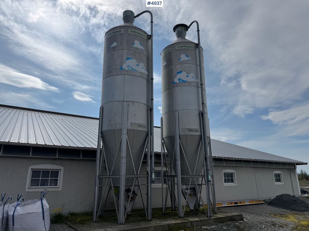 2008 Mafa 27.6 cubic meter feed silos x2 - Инвентарь для животноводства: фото 2 2008 Mafa 27.6 cubic meter feed silos x2 - Инвентарь для животноводства: фото 2