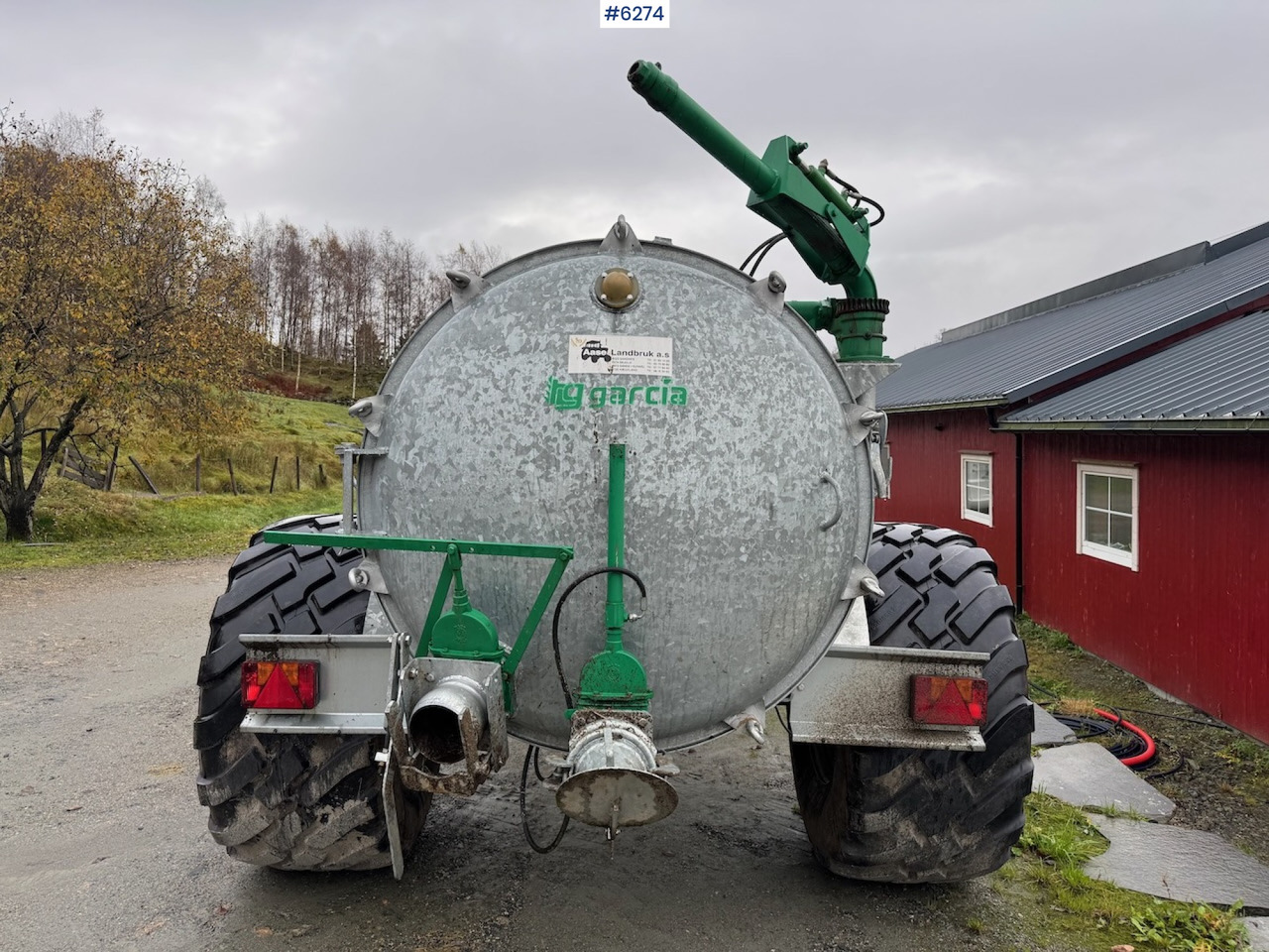 2024 Garcia C-60 6000 liter manure wagon w/ vacuum, combi and cannon. в лизинг 2024 Garcia C-60 6000 liter manure wagon w/ vacuum, combi and cannon.: фото 8