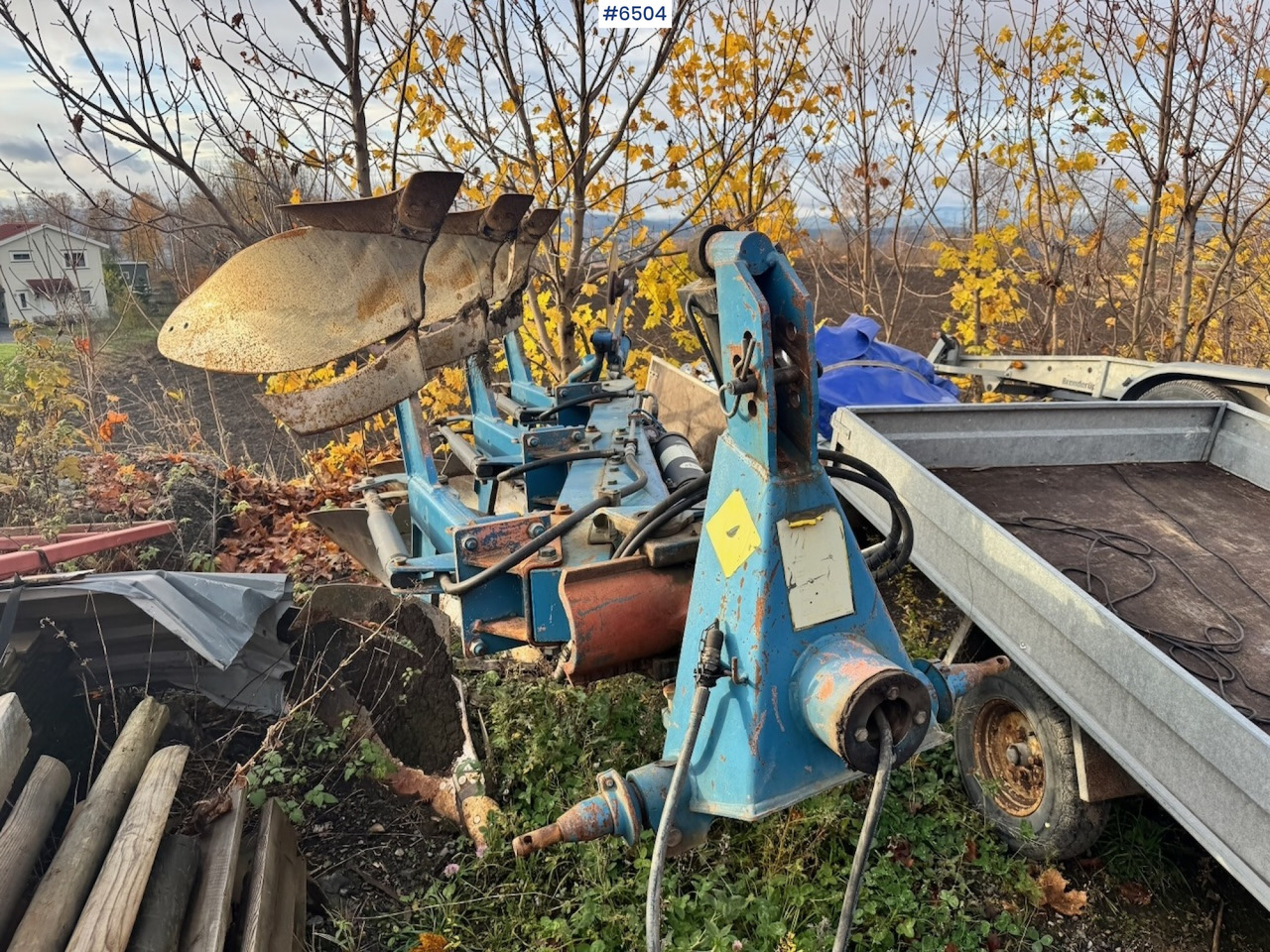 Approx. 1995 Øverum 3-furrow reversible plough - Техника для обработки почвы: фото 1 Approx. 1995 Øverum 3-furrow reversible plough - Техника для обработки почвы: фото 1