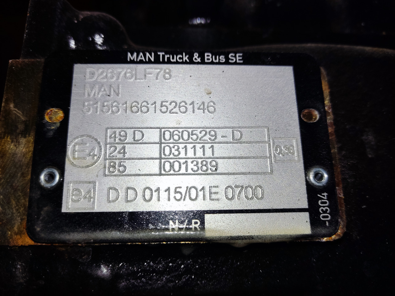 MAN Engine D2676LF78 - Двигатель: фото 5 MAN Engine D2676LF78 - Двигатель: фото 5