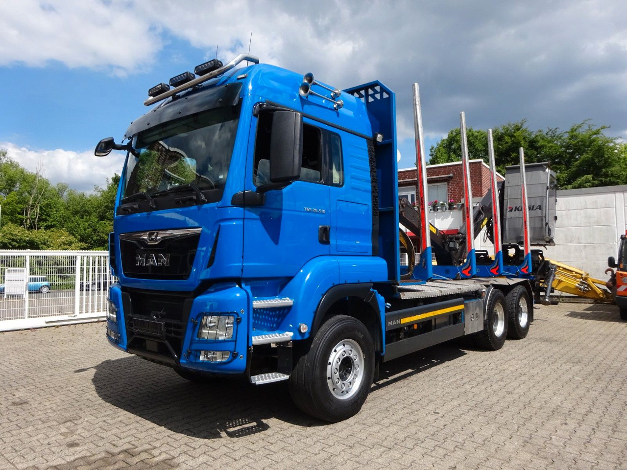 Лесовоз, Автоманипулятор MAN 26.510 mit KESLA 2112 Holzkran+Kabine+Greifer: фото 8