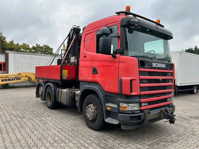 Scania 124 L 470 Pritsche + MKG HLK 201 HP 6x2 - Грузовик бортовой/ Платформа, Автоманипулятор: фото 2 Scania 124 L 470 Pritsche + MKG HLK 201 HP 6x2 - Грузовик бортовой/ Платформа, Автоманипулятор: фото 2
