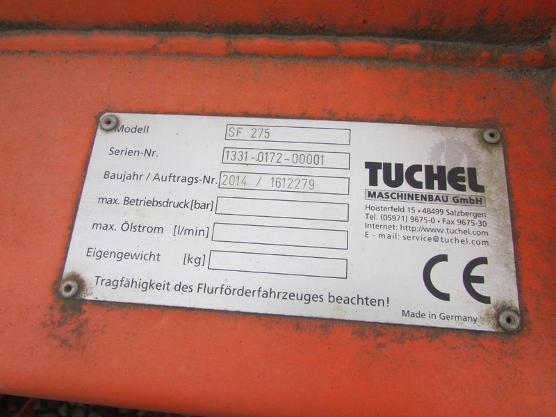 Tuchel SF 275 Schneeschild / 3.300 EUR / Top Zustand - Навесное оборудование для Строительной техники: фото 5 Tuchel SF 275 Schneeschild / 3.300 EUR / Top Zustand - Навесное оборудование для Строительной техники: фото 5