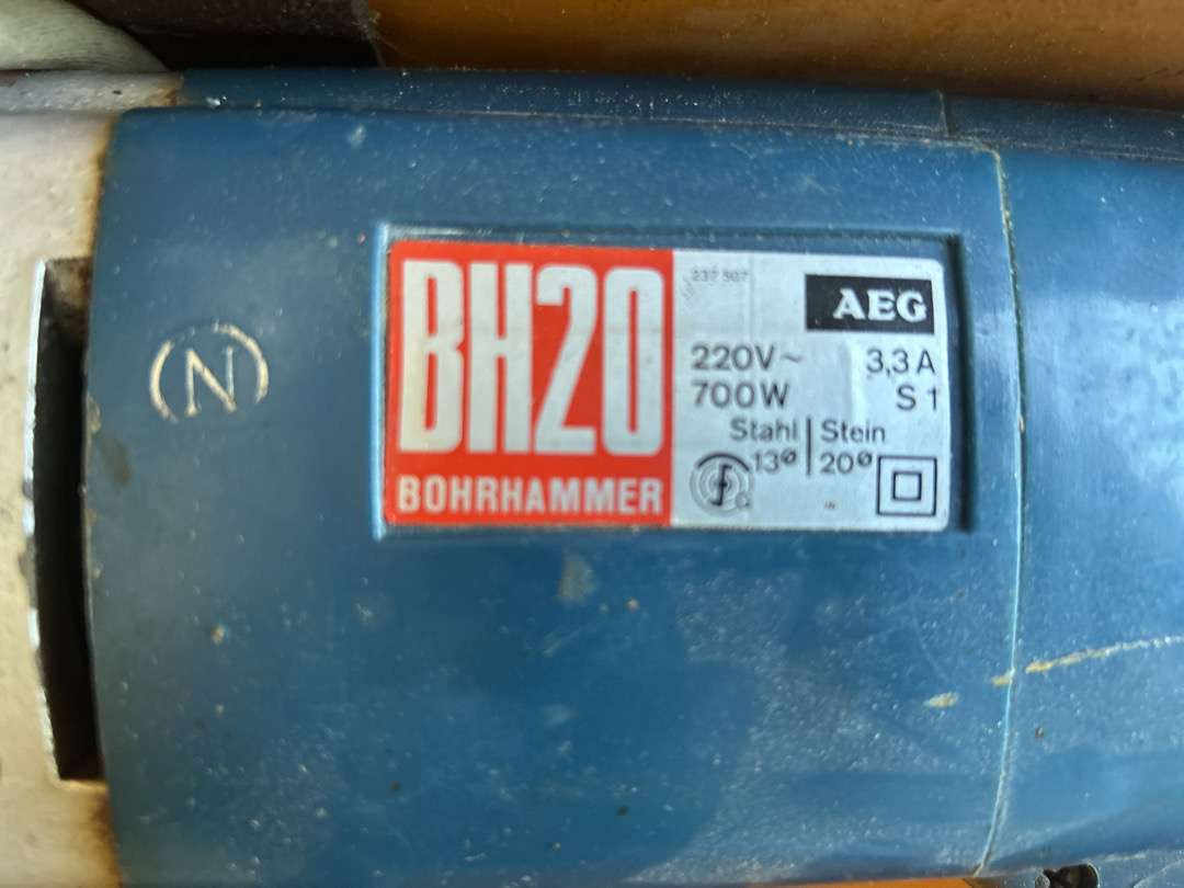 Borhammer fra AEG BH 20 - Оборудование для гаражей/ Мастерских: фото 2 Borhammer fra AEG BH 20 - Оборудование для гаражей/ Мастерских: фото 2