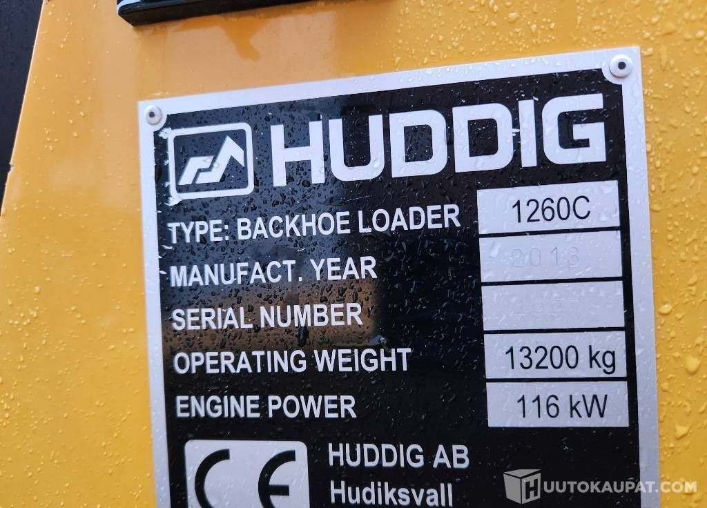 Экскаватор-погрузчик Huddig 1260 C CABLE LIFT 2000, 2013, Kerava: фото 9