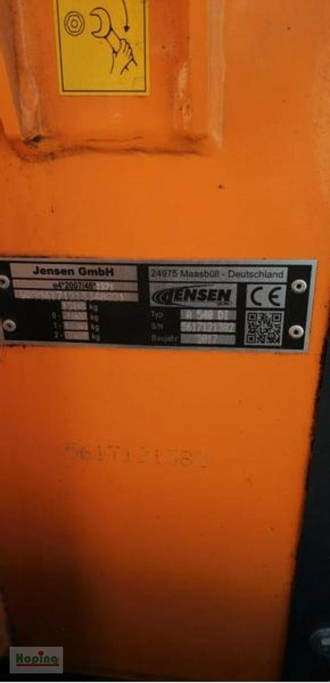 Jensen A 540 DI - Измельчитель древесины: фото 3 Jensen A 540 DI - Измельчитель древесины: фото 3