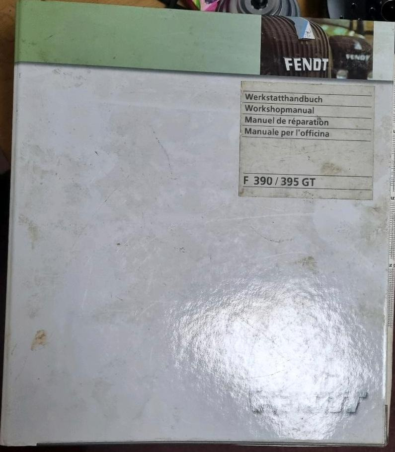 Werkstatthandbuch Fendt GT 395 390 Geräteträger - Универсальная запчасть для Коммунальной и специальной техники: фото 1 Werkstatthandbuch Fendt GT 395 390 Geräteträger - Универсальная запчасть для Коммунальной и специальной техники: фото 1
