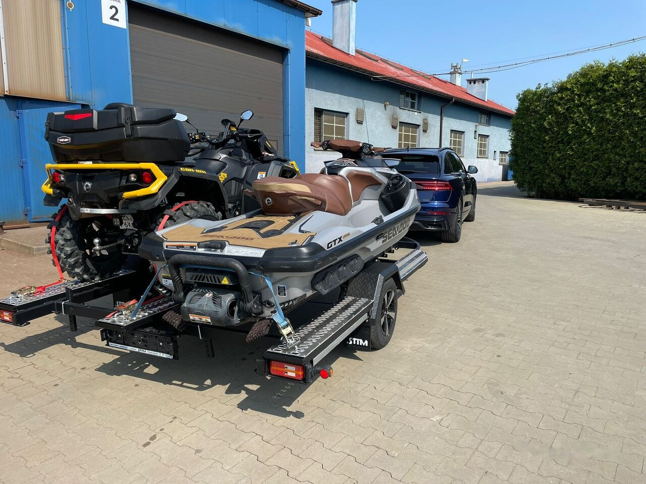 Stim L21-SWQ/1300 vr. B 2x skuter lub 2 x quad lub skuter i quad - Лодочный прицеп: фото 1 Stim L21-SWQ/1300 vr. B 2x skuter lub 2 x quad lub skuter i quad - Лодочный прицеп: фото 1