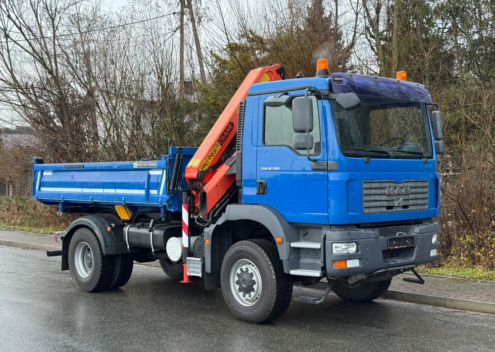 MAN * MAN 18 280 * Kiper Wywrotka * 4x4 * HDS Palfinger 120 STAN BARDZO DOBRY * Sprowadzony - Самосвал: фото 2 MAN * MAN 18 280 * Kiper Wywrotka * 4x4 * HDS Palfinger 120 STAN BARDZO DOBRY * Sprowadzony - Самосвал: фото 2