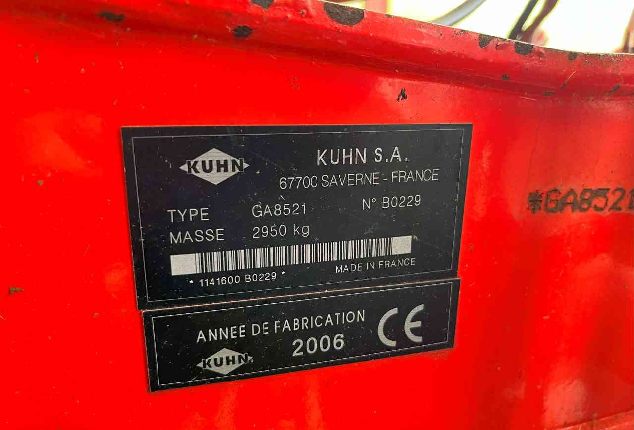 Kuhn GA 8521 zwadhark zwiller rugger rake weidebouwmachines - Сеноворошилка: фото 5 Kuhn GA 8521 zwadhark zwiller rugger rake weidebouwmachines - Сеноворошилка: фото 5