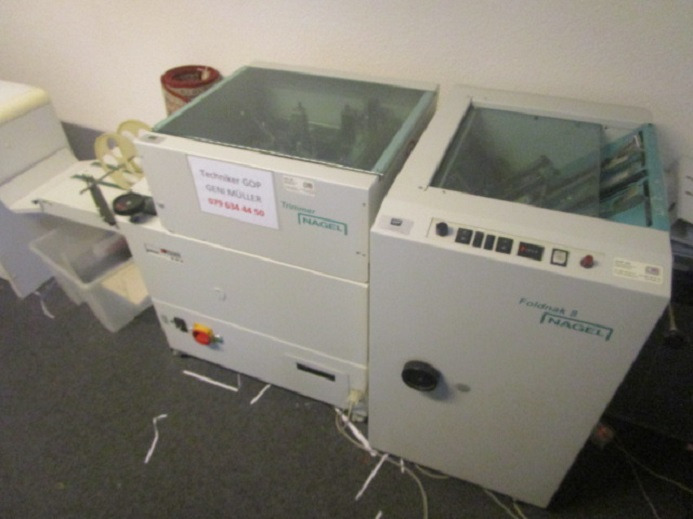 FALZ- UND HEFTMASCHINE NAGEL FOLDNAK 8 MIT TRIMMER - Фальцовщик: фото 2 FALZ- UND HEFTMASCHINE NAGEL FOLDNAK 8 MIT TRIMMER - Фальцовщик: фото 2