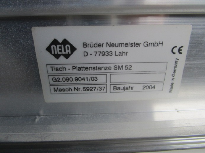 TISCH-PLATTENSTANZE G2.090.9041/03 FÜR SM 52 - Печатное оборудование: фото 4 TISCH-PLATTENSTANZE G2.090.9041/03 FÜR SM 52 - Печатное оборудование: фото 4